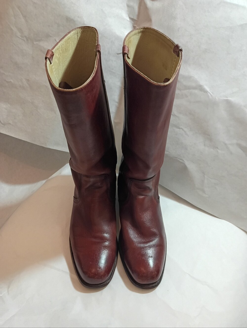 VTG Frye Mens Campus Boots Leather Size 10.5D